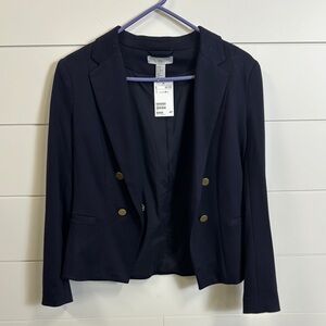 Women's Navy Blazer with Gold Buttons
